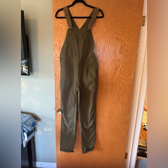 REI Co-Op Trailsmith Workwear Olive Green Overalls - Picture 1 of 11